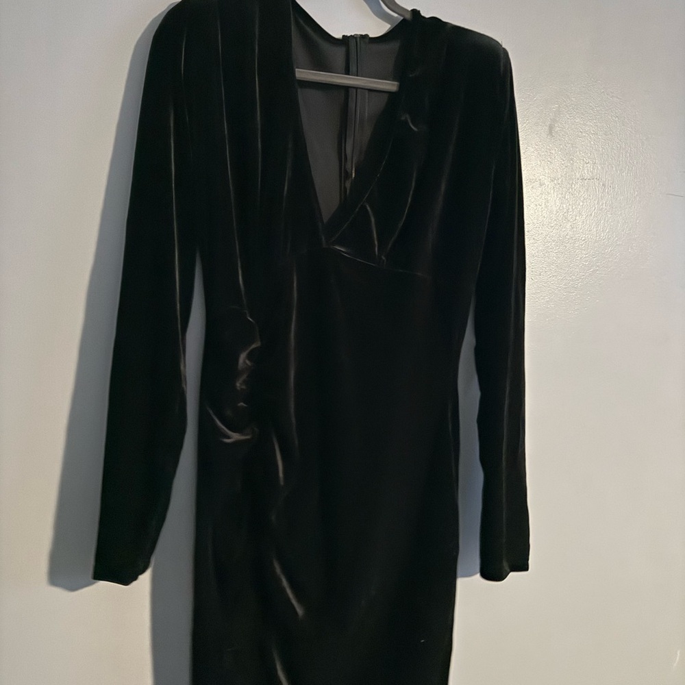 Elegant Black Velvet Dress